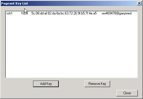 PAgent Key List